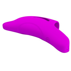 Pretty Love Gaine de Doigt Vibrante Delphini Pretty Love 7 x 3cm Fuchsia